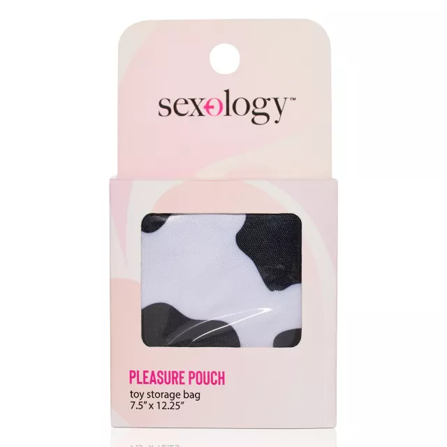 Sexology Cow Print Pleasure Pouch Toy Storage Bag at Spencer's