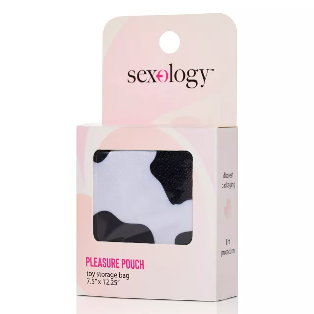 Sexology Cow Print Pleasure Pouch Toy Storage Bag at Spencer's