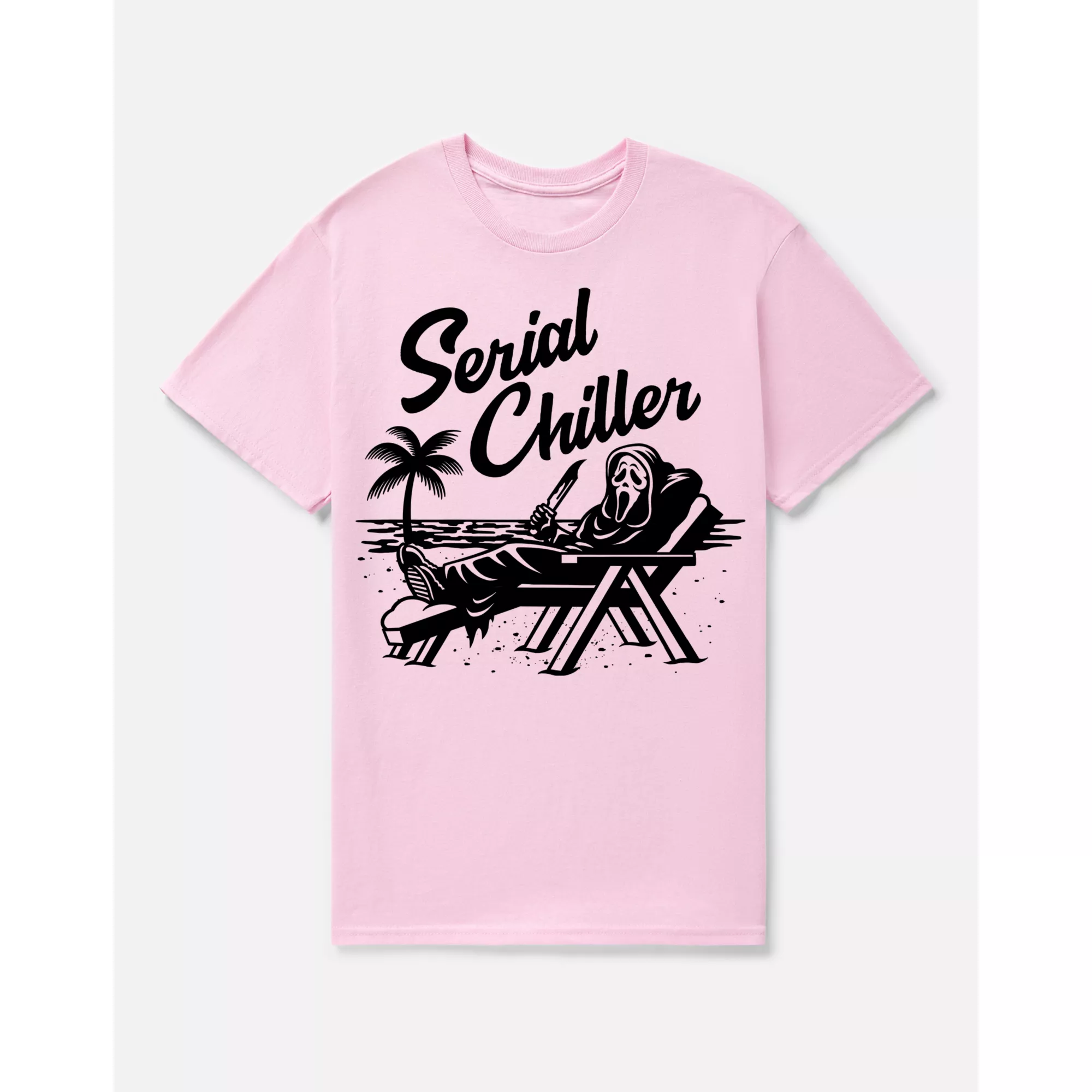 Pink Ghost Face Serial Chiller T Shirt
