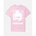 Pink Scream Poster T Shirt at Spencer's