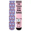 Pink Courage the Cowardly Dog Crew Socks - 2 Pair at Spencer's