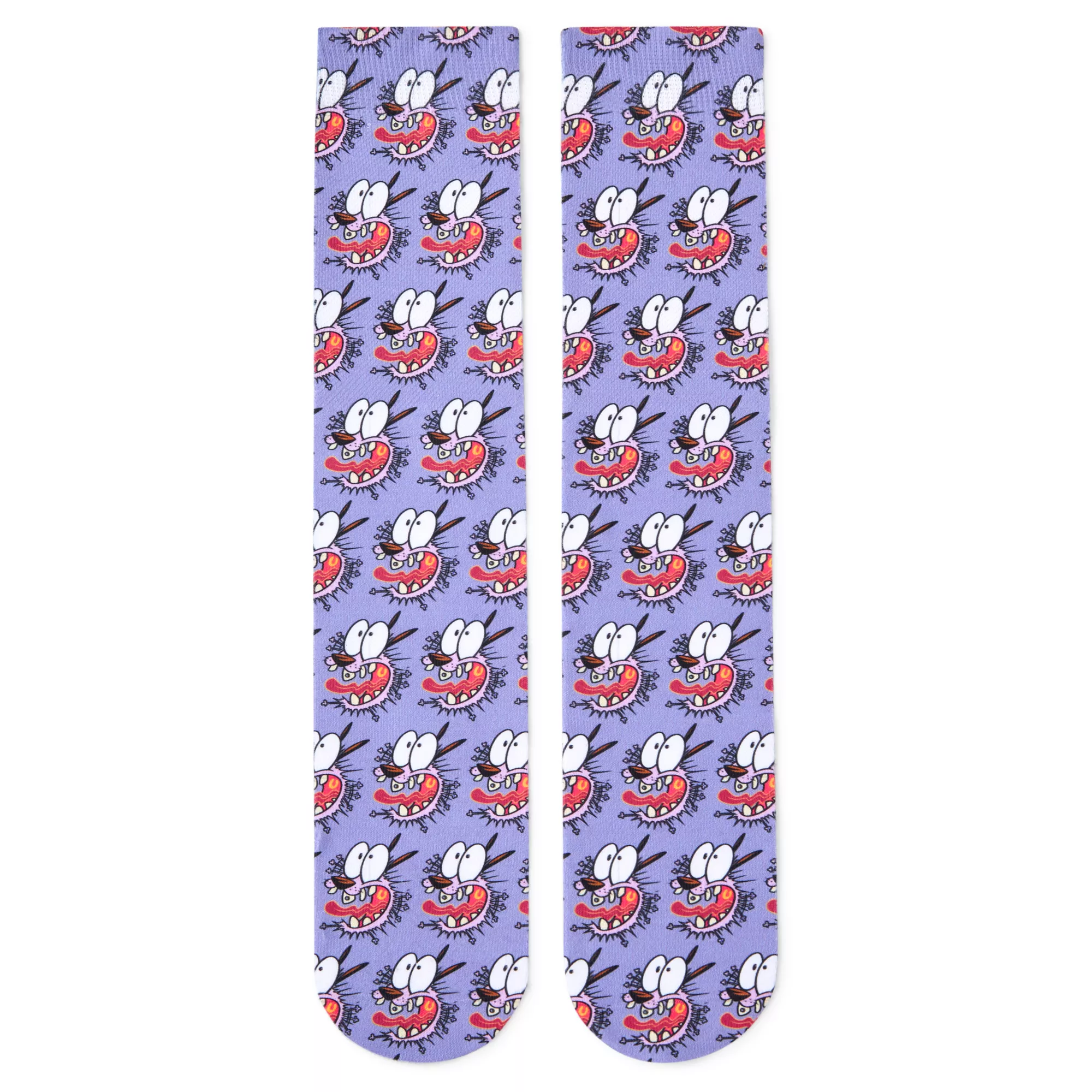 Pink Courage the Cowardly Dog Crew Socks - 2 Pair