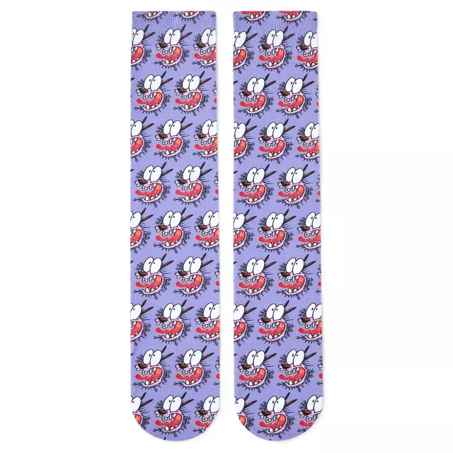 Pink Courage the Cowardly Dog Crew Socks - 2 Pair at Spencer's