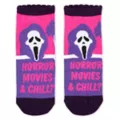 Pink Ghost Face No Show Socks - 5 Pair at Spencer's