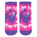 Pink Ghost Face No Show Socks - 5 Pair at Spencer's