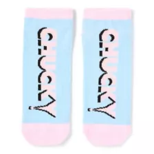 Multi-Pack Chucky Pastel No Show Socks - 5 Pack at Spencer's