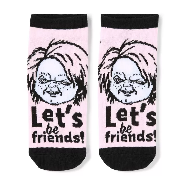 Multi-Pack Chucky Pastel No Show Socks - 5 Pack at Spencer's