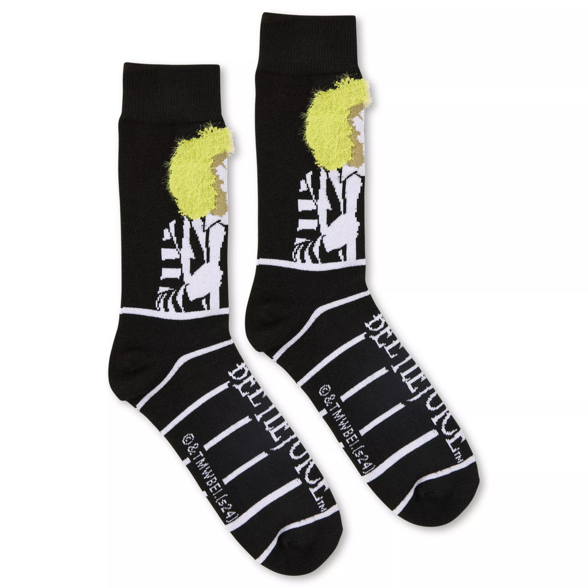 Beetlejuice 3D Hair Crew Socks at Spencer's