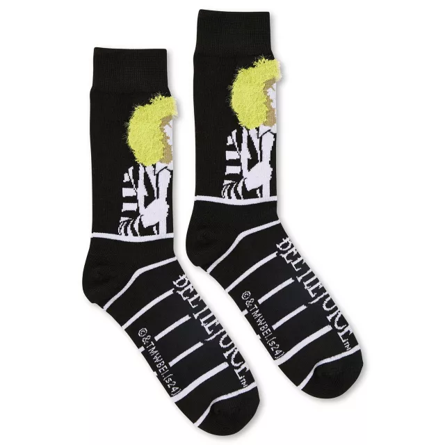 Beetlejuice 3D Hair Crew Socks at Spencer's