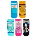 Multi-Pack Adventure Time No Show Socks - 5 Pack at Spencer's