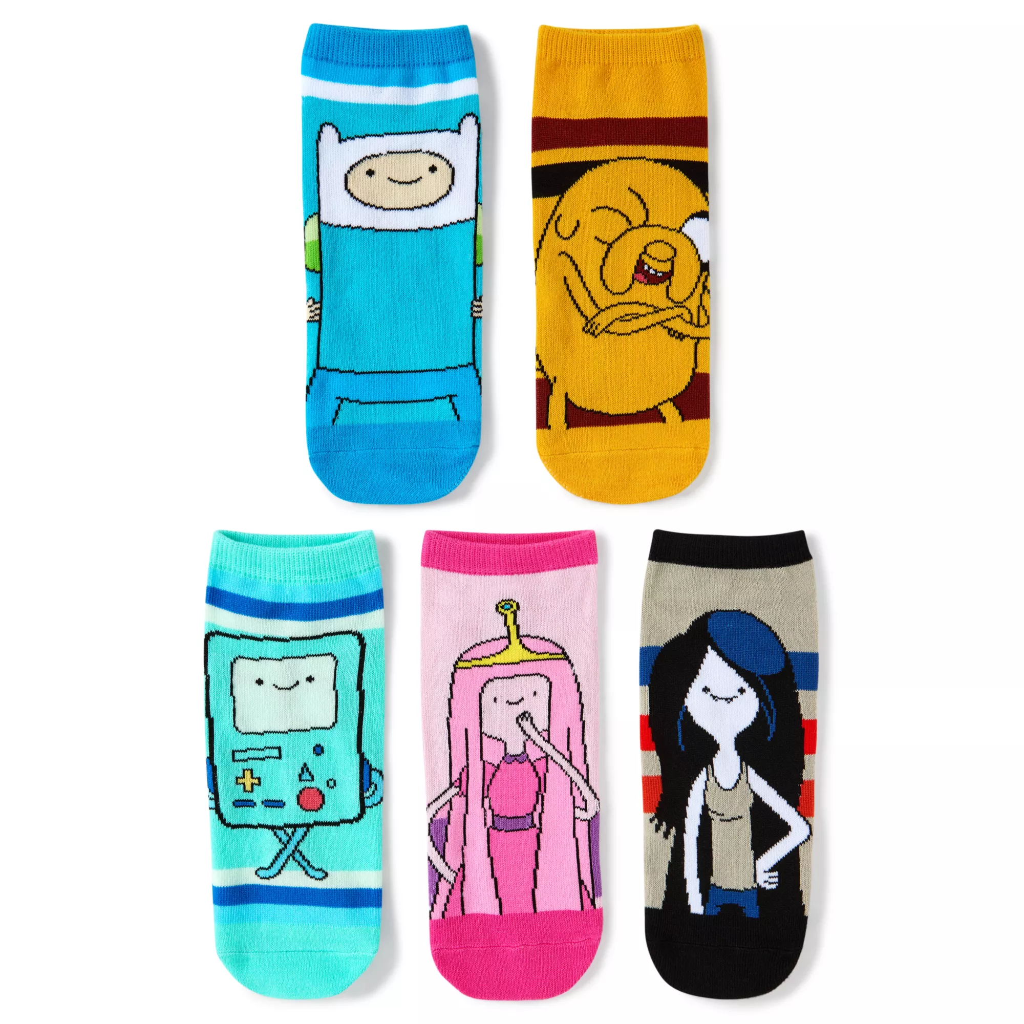 Multi-Pack Adventure Time Ankle Socks - 5 Pair at Spencer's