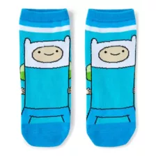 Multi-Pack Adventure Time No Show Socks - 5 Pack at Spencer's