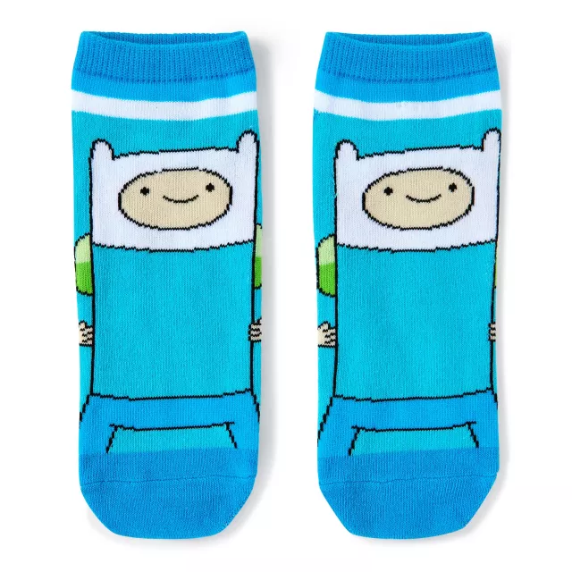 Multi-Pack Adventure Time No Show Socks - 5 Pack at Spencer's