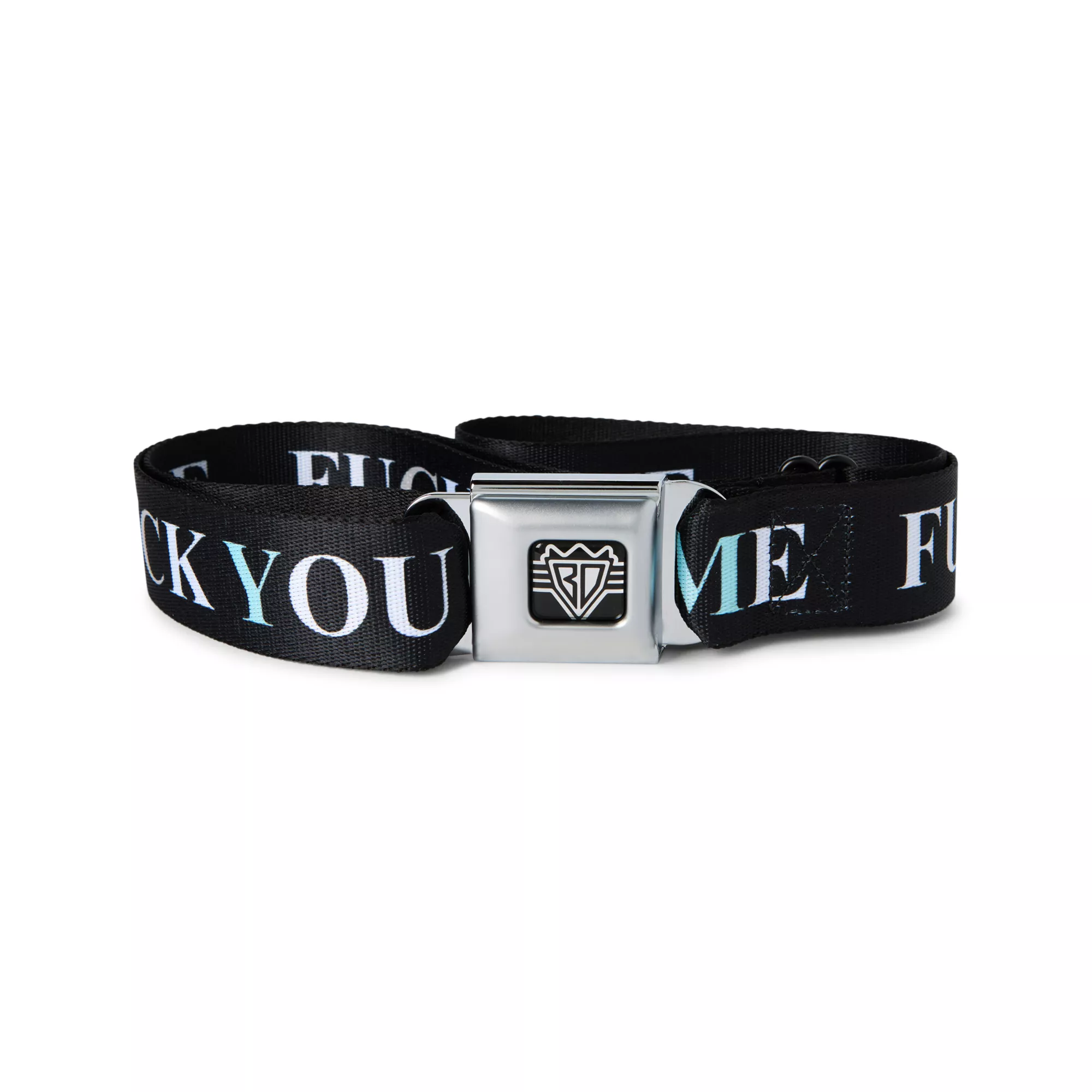 Buckle-Down Fuck Me Fuck You Seatbelt Belt at Spencer's