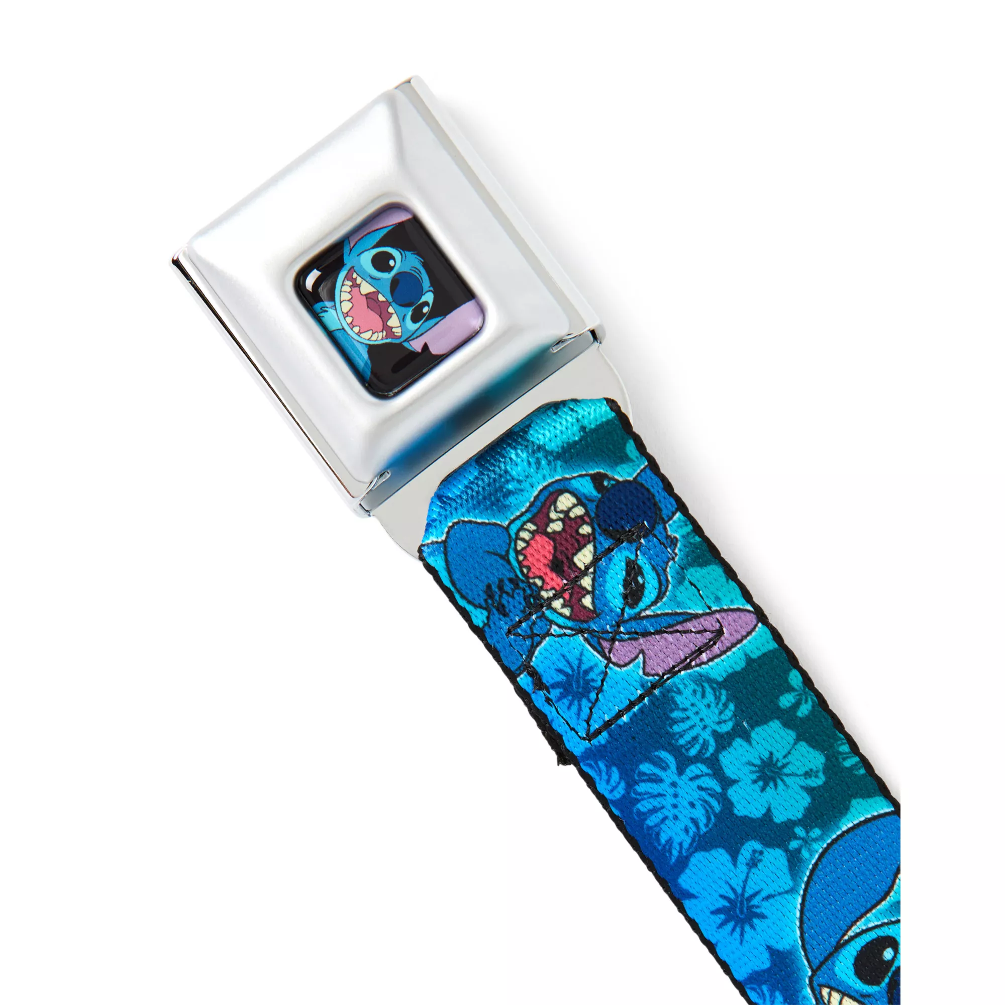 Buckle-Down Floral Stitch Faces Seatbelt Belt at Spencer's