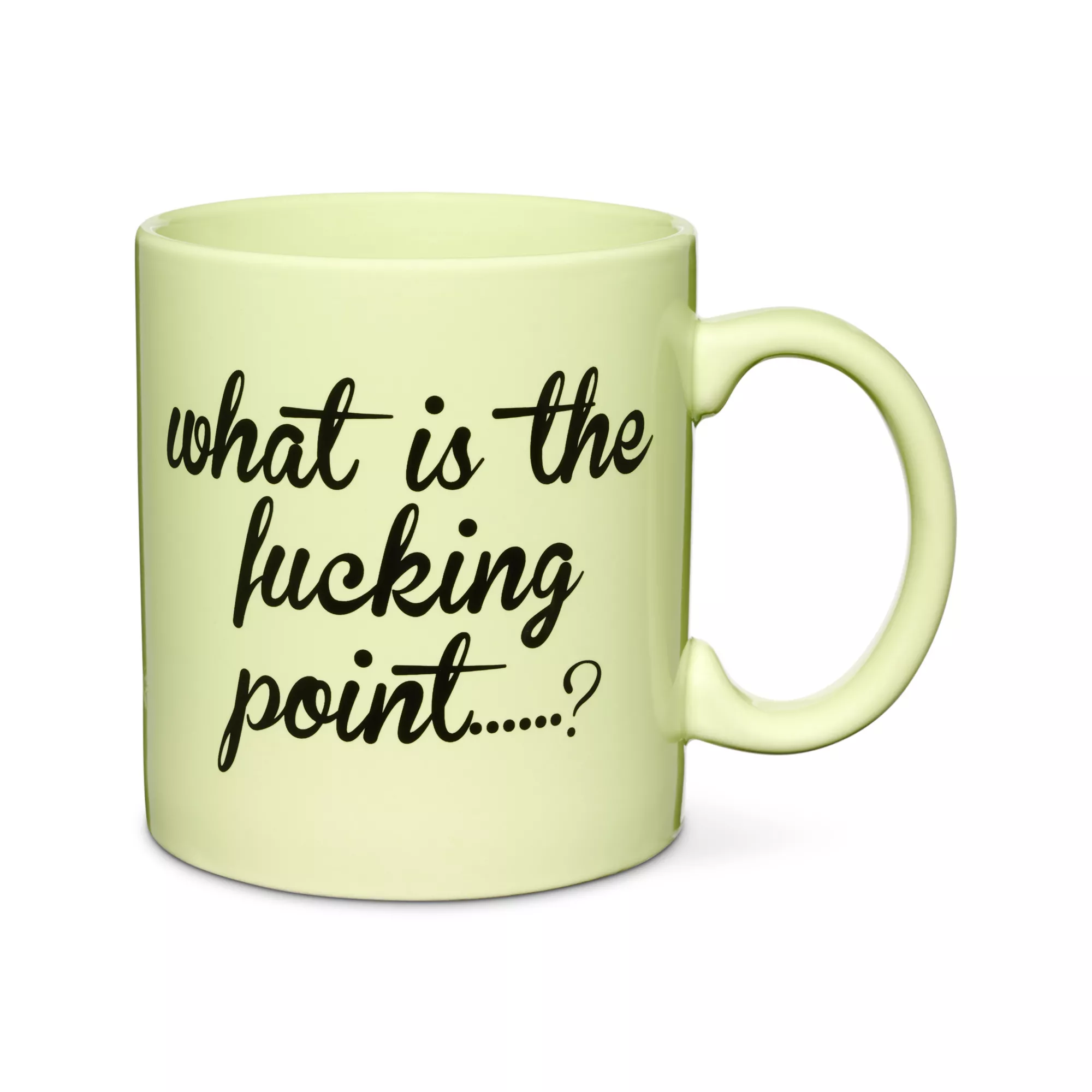 What's the Fucking Point Coffee Mug - 20 oz. at Spencer's