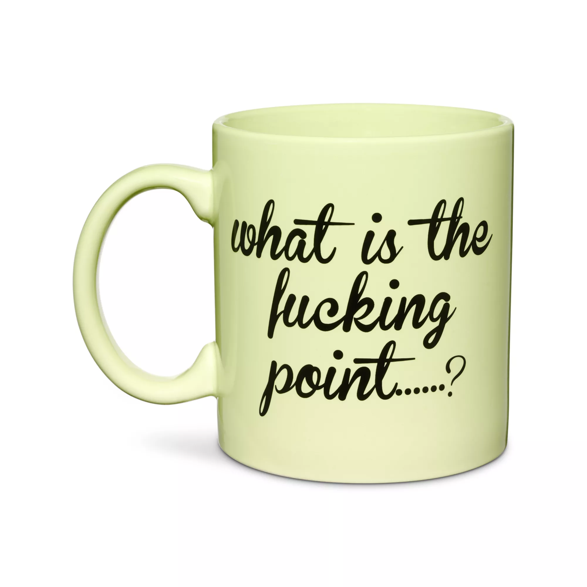 What's the Fucking Point Coffee Mug - 20 oz. at Spencer's
