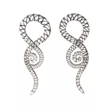 Black Striped Glass Spiral Tapers at Spencer's