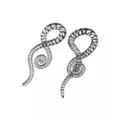 Black Striped Glass Spiral Tapers at Spencer's