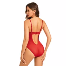 Red Matte Rhinestone Bodysuit at Spencer's