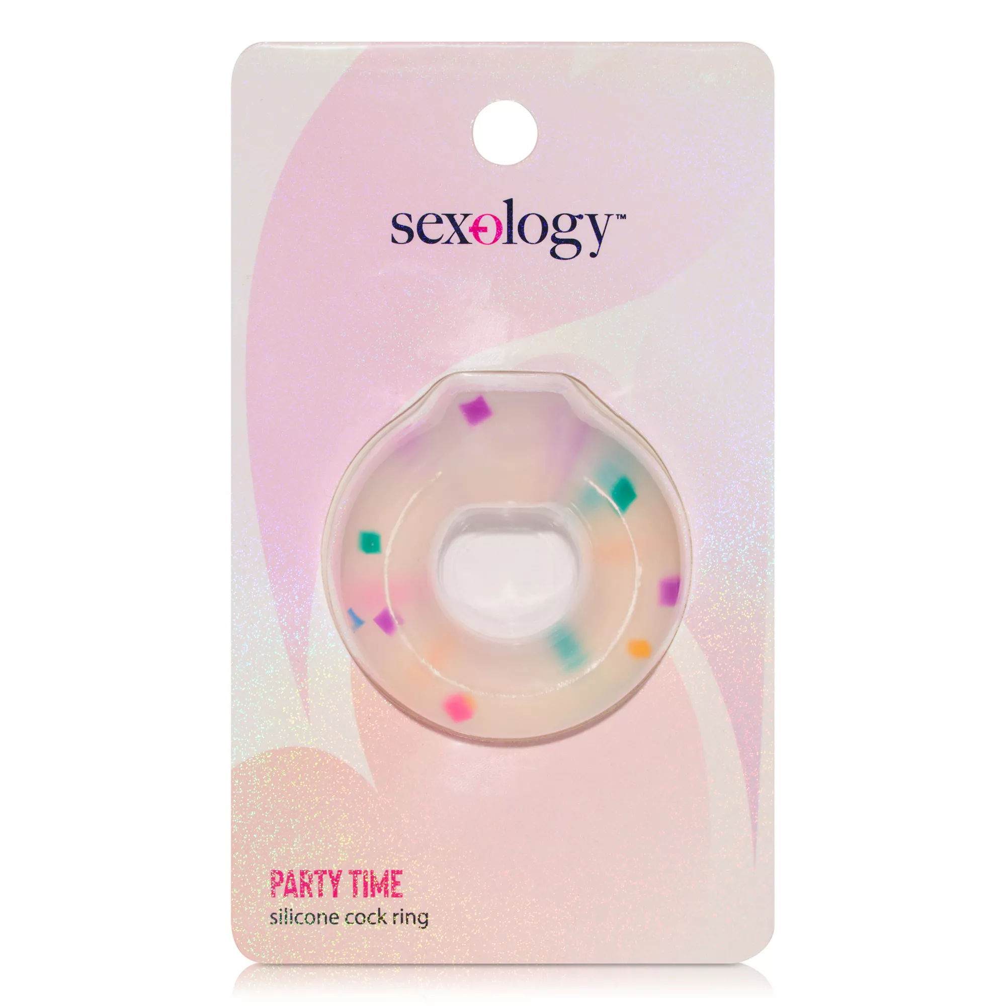 Party Time Silicone Cock Ring - Sexology at Spencer's