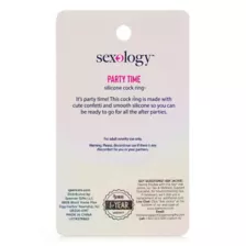 Party Time Silicone Cock Ring - Sexology at Spencer's