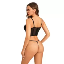 Black Velvet Rhinestone Corset Set at Spencer's