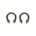 Multi-Pack Black Spike Horseshoe Rings at Spencer's