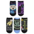 Multi-Pack Coraline No Show Socks - 5 Pair at Spencer's