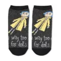 Multi-Pack Coraline No Show Socks - 5 Pair at Spencer's