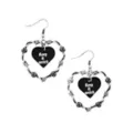 Keep It Weird Dangle Heart Earrings - Morbid at Spencer's