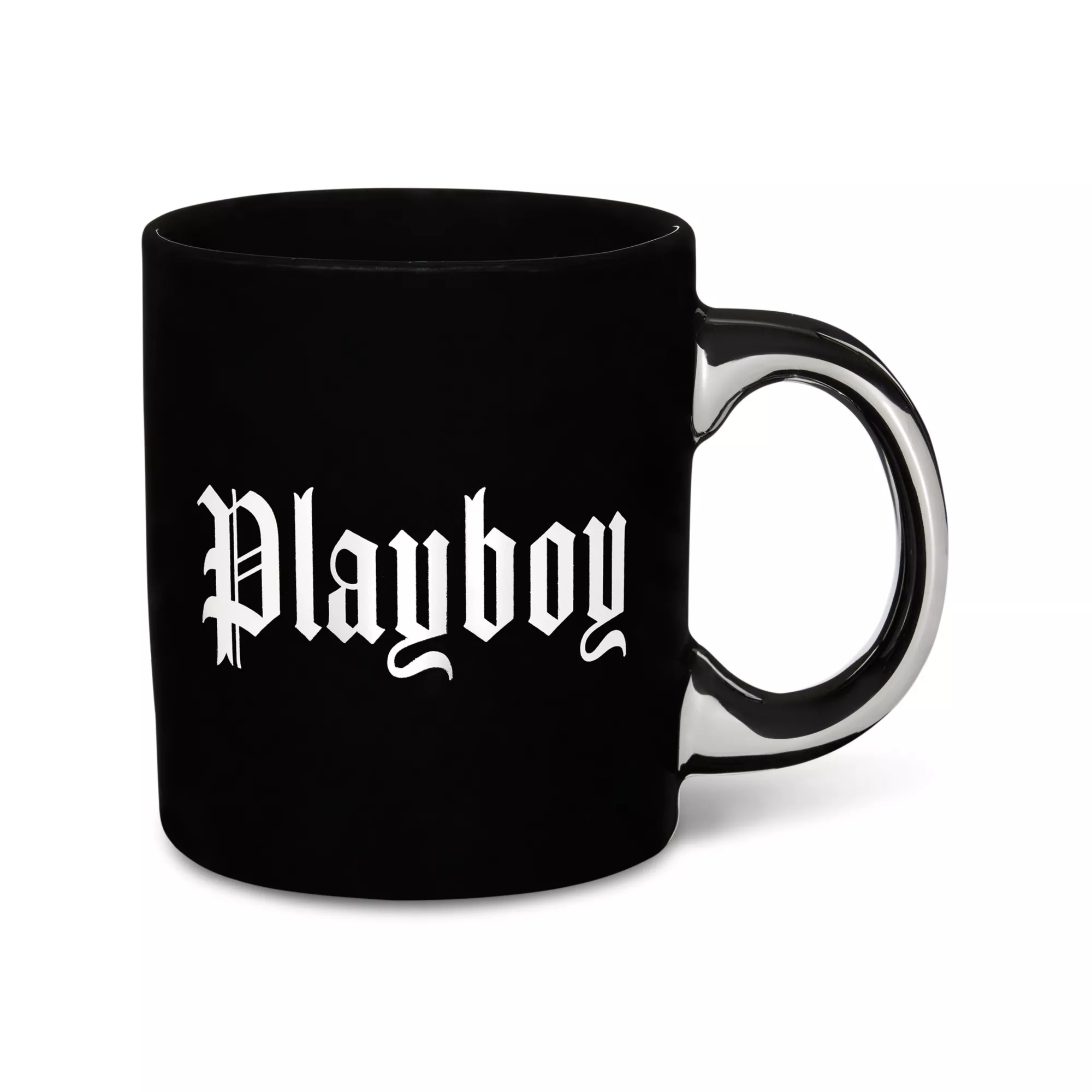 Black Playboy Gothic Print Coffee Mug - 20 oz. at Spencer's