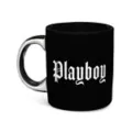 Black Playboy Gothic Print Coffee Mug - 20 oz. at Spencer's