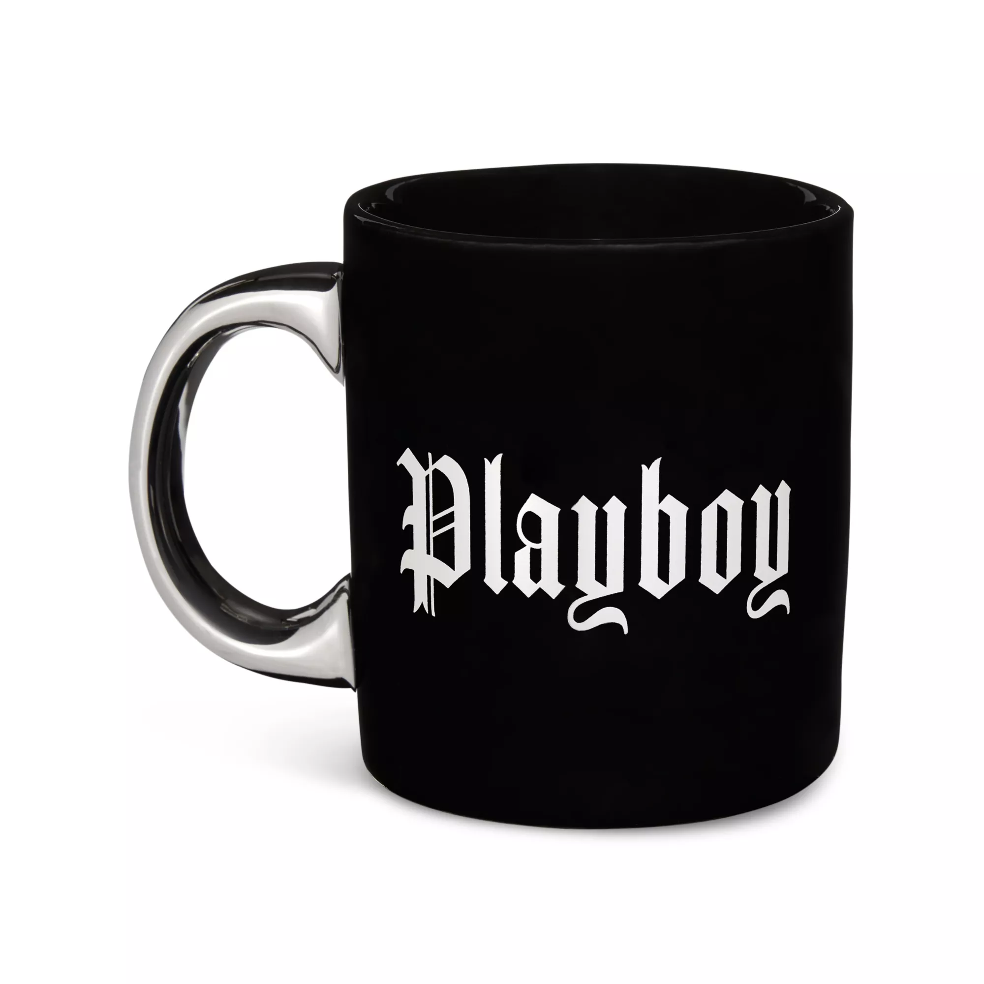 Black Playboy Gothic Print Coffee Mug - 20 oz. at Spencer's