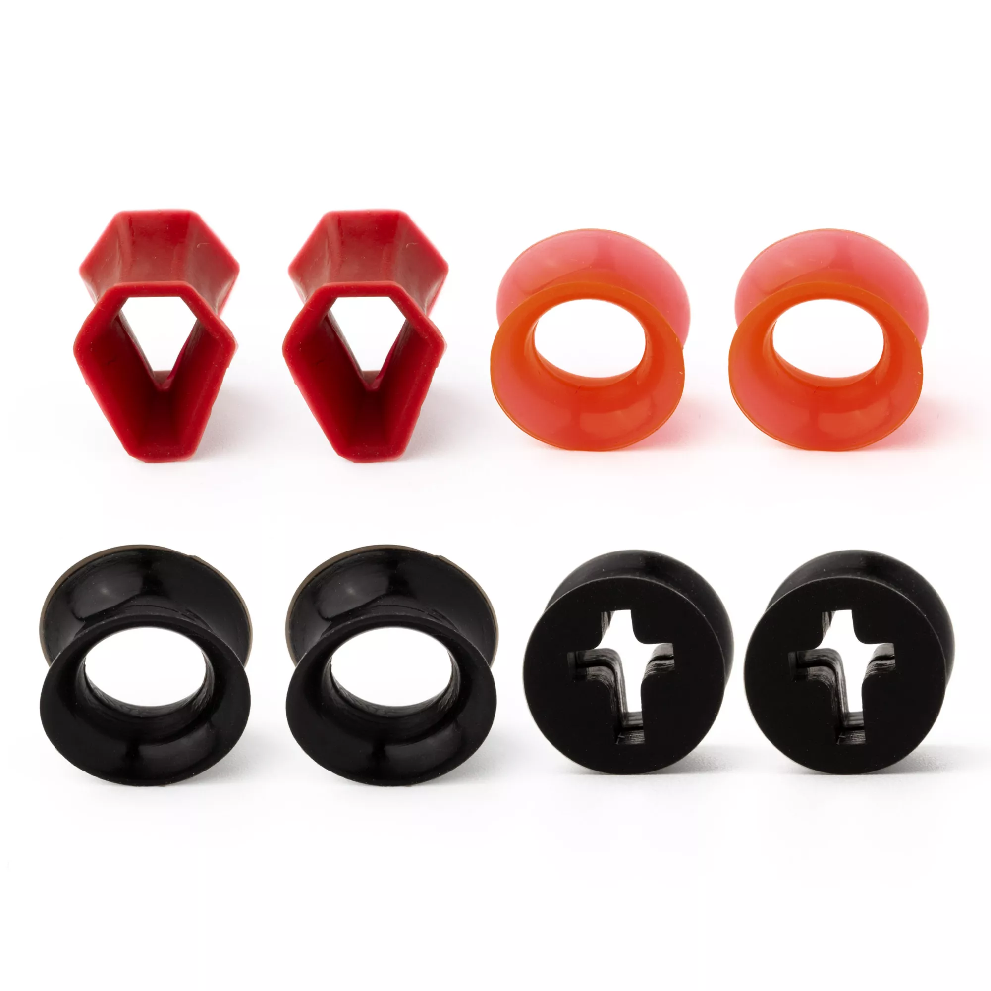 Multi-Pack Black and Goth Coffin Tunnels - 4 Pair at Spencer's