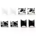Multi-Pack Black Clear and Black and White Tunnels - 4 Pair at Spencer's