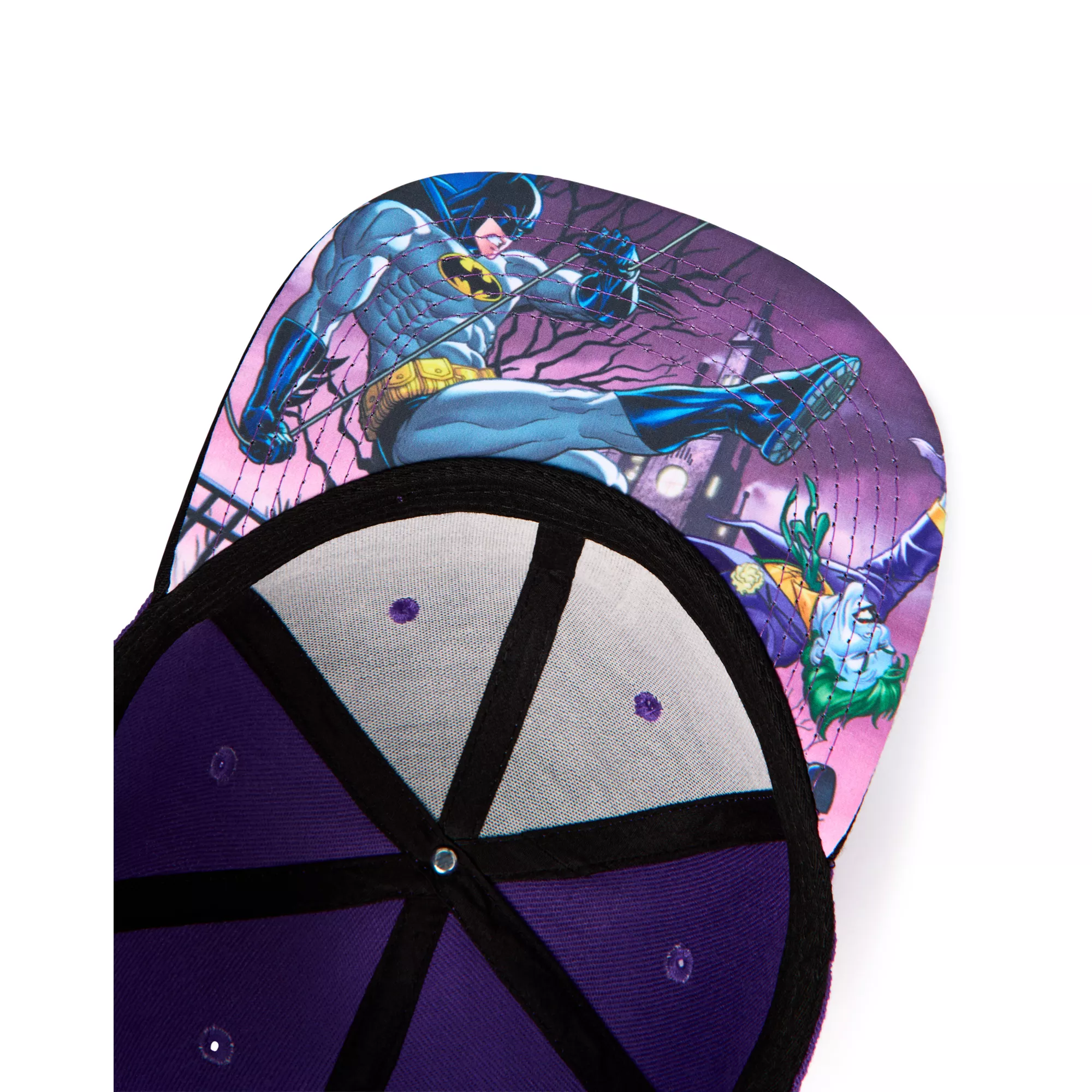 Batman and The Joker Face Split Snapback Hat at Spencer's