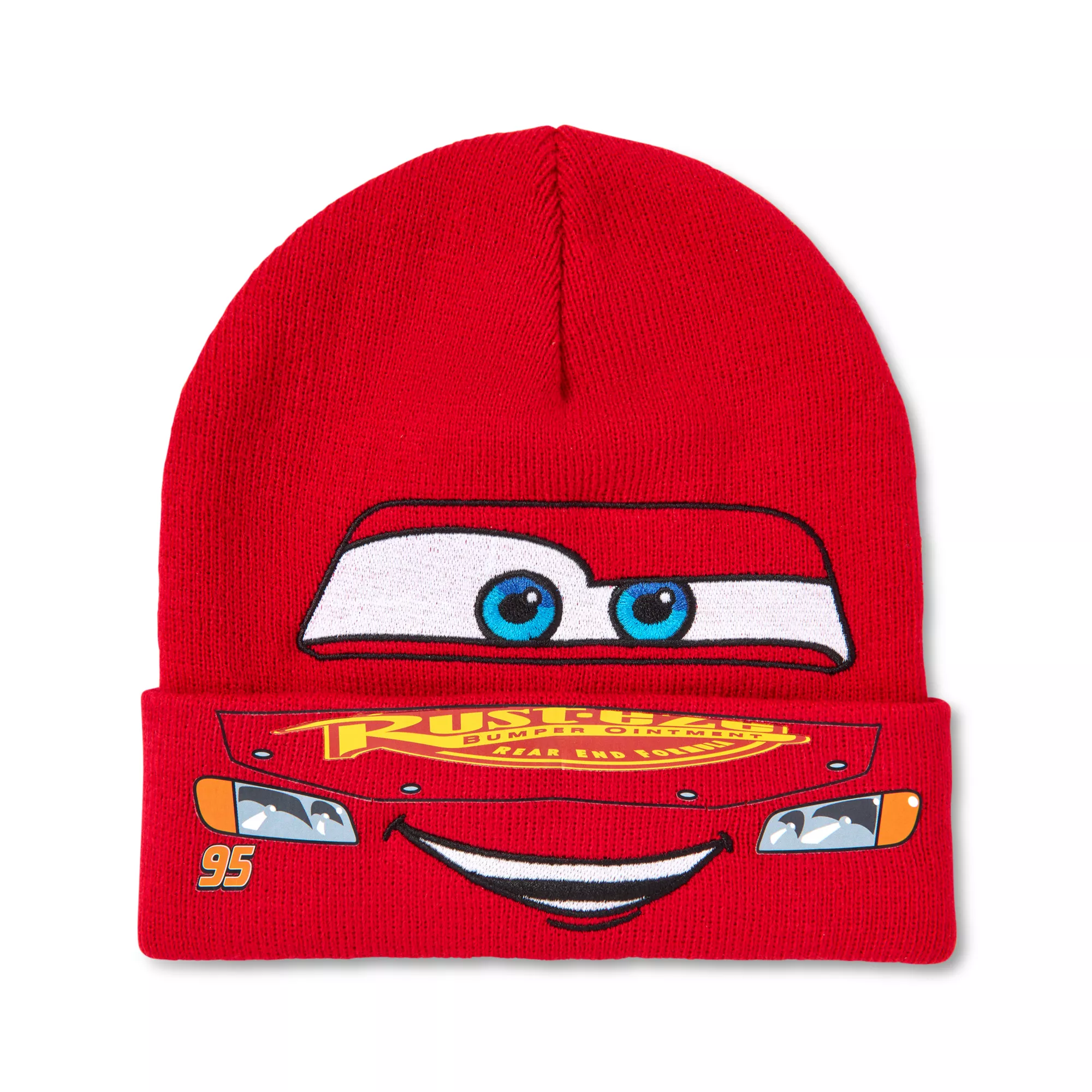 Lightning McQueen Big Face Cuff Beanie Hat at Spencer's