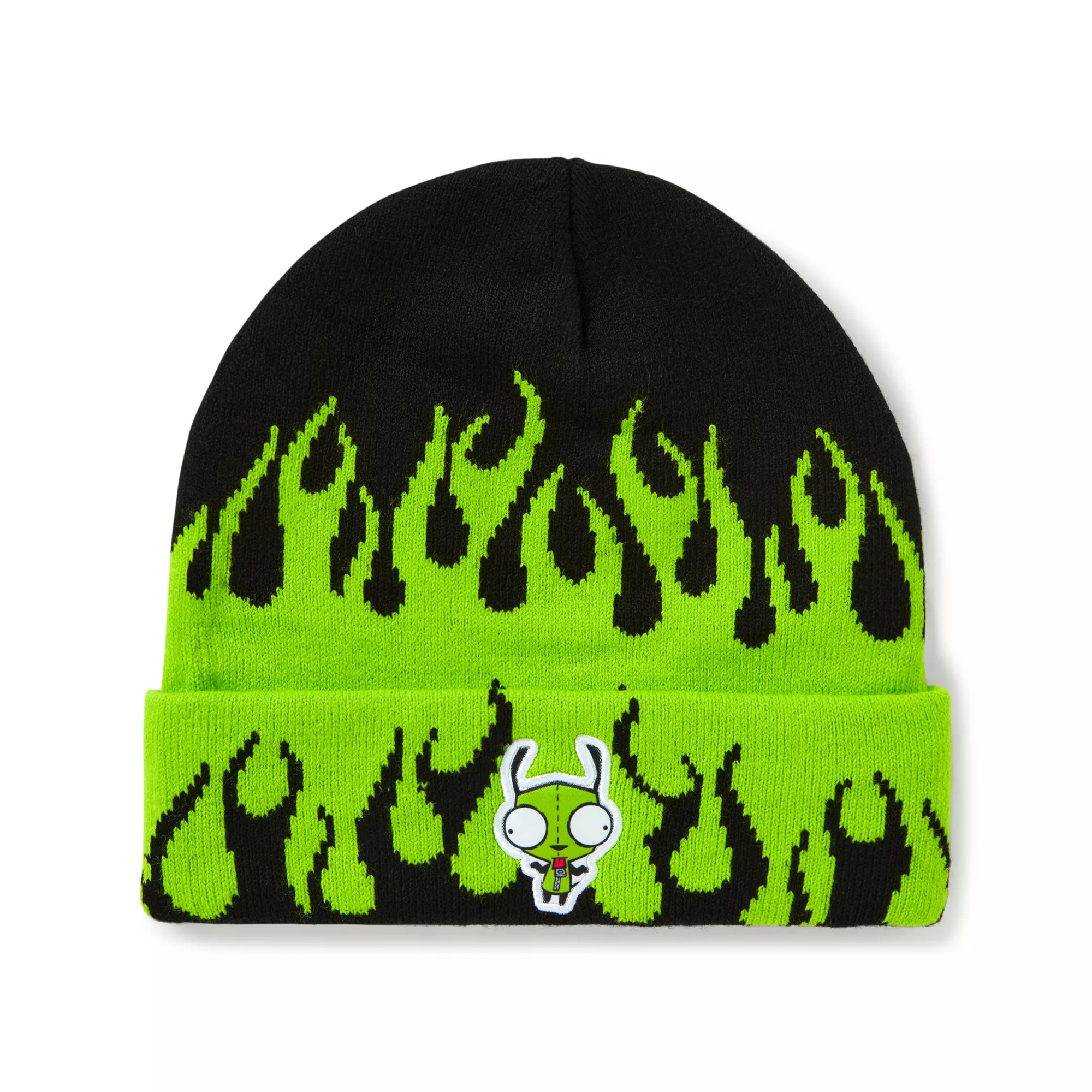 GIR Flames Cuff Beanie Hat - Invader Zim