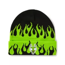 Gir Flames Cuff Beanie Hat - Invader Zim at Spencer's