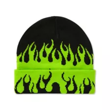 Gir Flames Cuff Beanie Hat - Invader Zim at Spencer's
