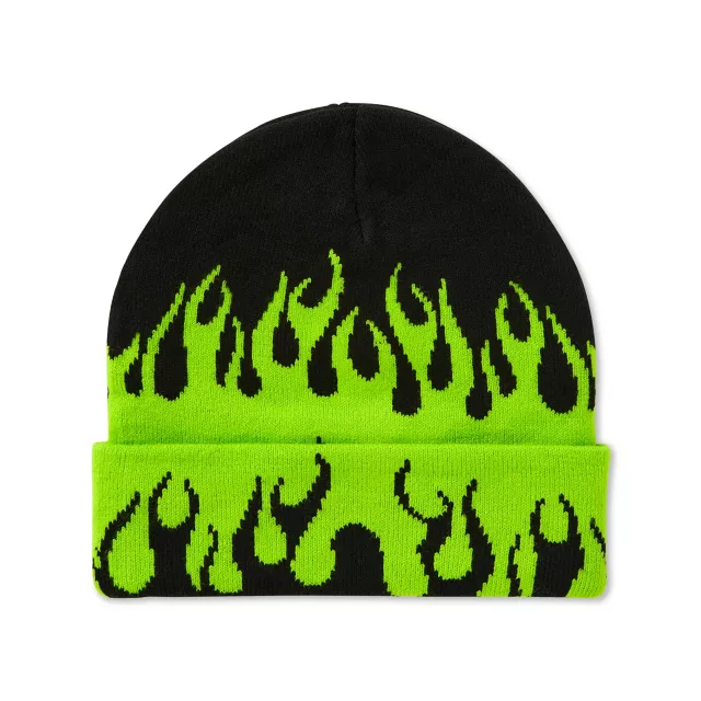 Gir Flames Cuff Beanie Hat - Invader Zim at Spencer's