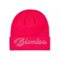 Neon Pink Rhinestone Bimbo Beanie Hat at Spencer's