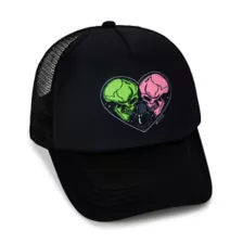 Skull Heart Trucker Hat - Morbid at Spencer's