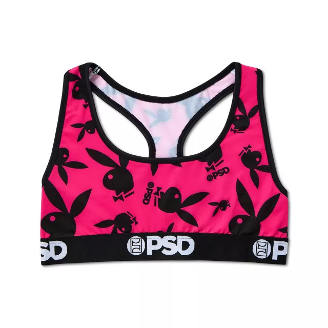 PSD Playboy Bunny Hot Pink Sports Bra at Spencer's