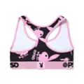 PSD Playboy Bunny Black and Pink Sports Bra at Spencer's