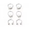 Multi-Pack Ghost Captive and Horseshoe Rings 3 Pack - 16 Gauge at Spencer's