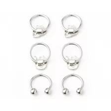 Multi-Pack Ghost Captive and Horseshoe Rings 3 Pack - 16 Gauge at Spencer's