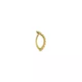 14K Gold Twist Hinge Hoop Belly Ring - 14 Gauge at Spencer's