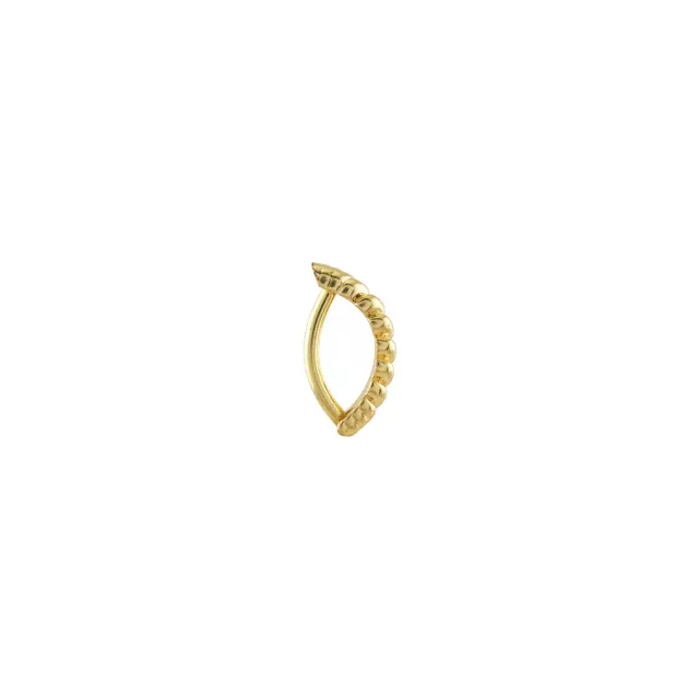 14K Gold Twist Hinge Hoop Belly Ring - 14 Gauge at Spencer's